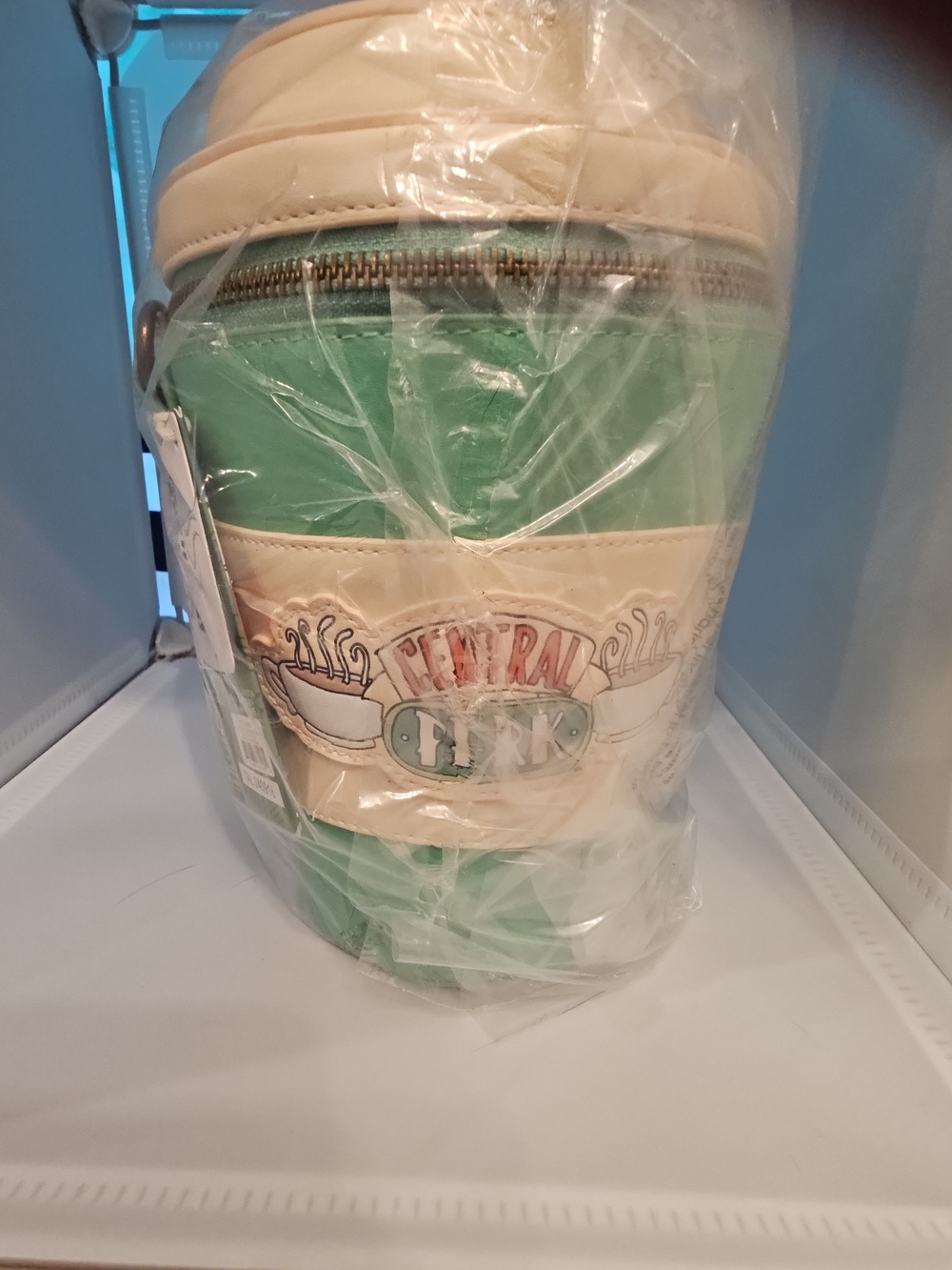 Central Perk Green & Cream Round Crossbody Bag ☆Scented☆ Loungefly